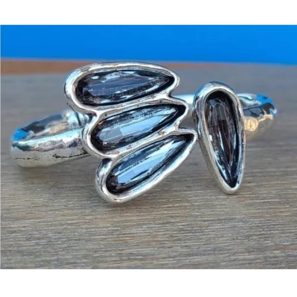 RAW NATURE • Bohemian Bracelet • Silver plated with Swarovski Crystals - Picture 2 of 14